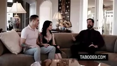 Play Teen Slut Anna De Ville in Taboo Threesome with Boyfriend and Stepdad