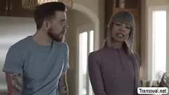 Odtwórz Parowa sesja analna kuchenna z T-Girl Itzel Saenz i Steve Ricks