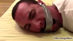 Play Victor's Intense Sock and Tape Gagging Experience - Bondage, SockGagged, Tapegagged and Captured PREVIEW