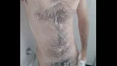 Play Wet smooth-haired and pounding sashay at shower down